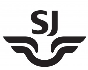 SJs logga i svart